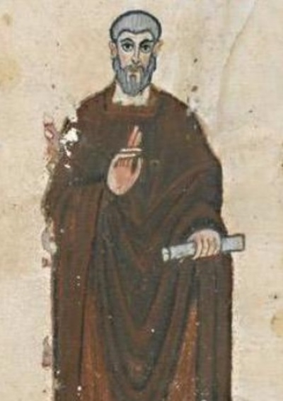 A sixth century depiction of Eusebius of Caesarea, a fourth century church bishop and writer best known for his historical works.