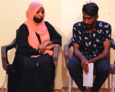 Asma Gulfam and husband Gulfam Masih.