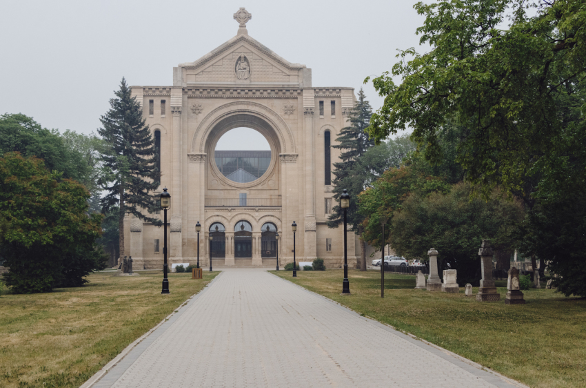 St. Boniface Cathedral in Winnipeg, Manitoba.