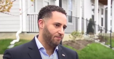 Svante Myrick, former mayor of Ithaca, New York, and president of the People for the American Way, being interviewed by WKRN in 2023.