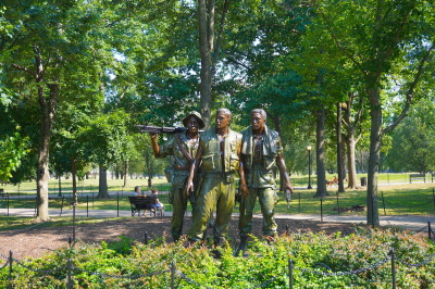 The Vietnam Veterans Memorial in Washington DC.