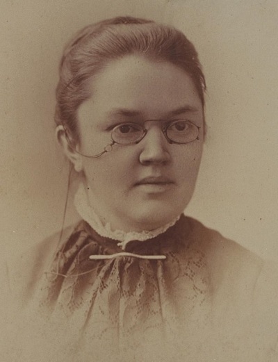Katharine Lee Bates (1859-1929), the poet who wrote "America the Beautiful."