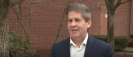 2024 Republican presidential candidate Corey Stapleton speaks in an interview with WMUR.