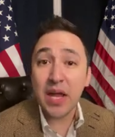 2024 Republican presidential candidate John Anthony Castro discusses his presidential campaign and a lawsuit to keep former President Donald Trump off the ballot in a YouTube video.