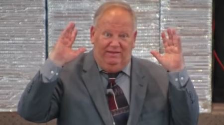 A screenshot of a sermon delivered by Michael Keller at Fairpark Baptist Church in Texas.