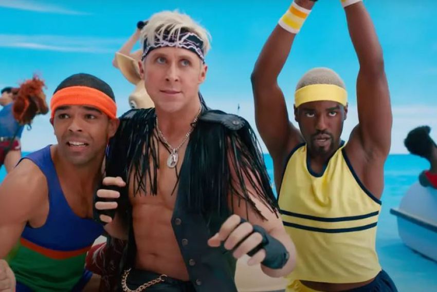 Ryan Gosling as Ken in the upcoming "Barbie" movie.