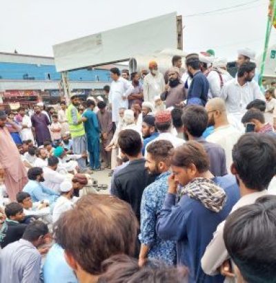 Mosque announcements to protest alleged blasphemy created large crowds of Muslims in Sargodha, Pakistan, on July 16, 2023.