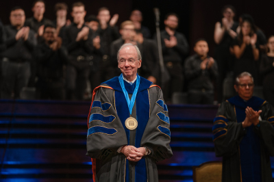 David S. Dockery is officially installed as the tenth president of Southwestern Baptist Theological in Forth Worth, Texas, on August 22, 2023.
