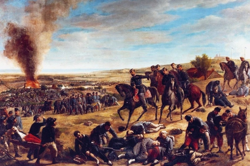 The 1860 battle of Castelfidardo, in which the Papal States suffered a major defeat at the hands of Italian nationalists.