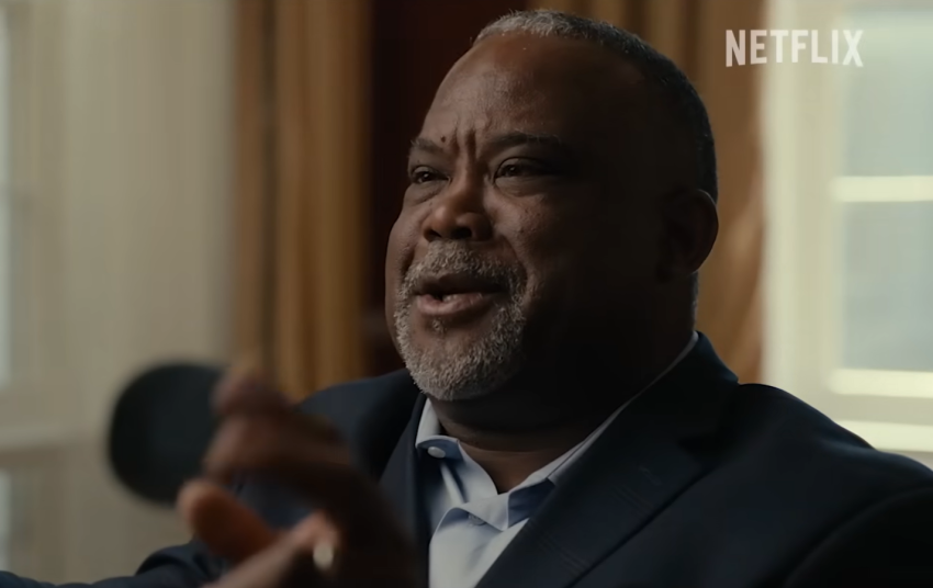 Michael Johnson, the Boy Scouts of America's former director of child protection, speaks in the Netflix special