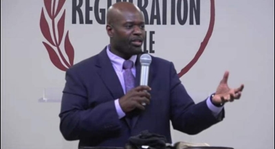Pastor Charles Washington of Regeneration Temple in Raleigh, North Carolina.