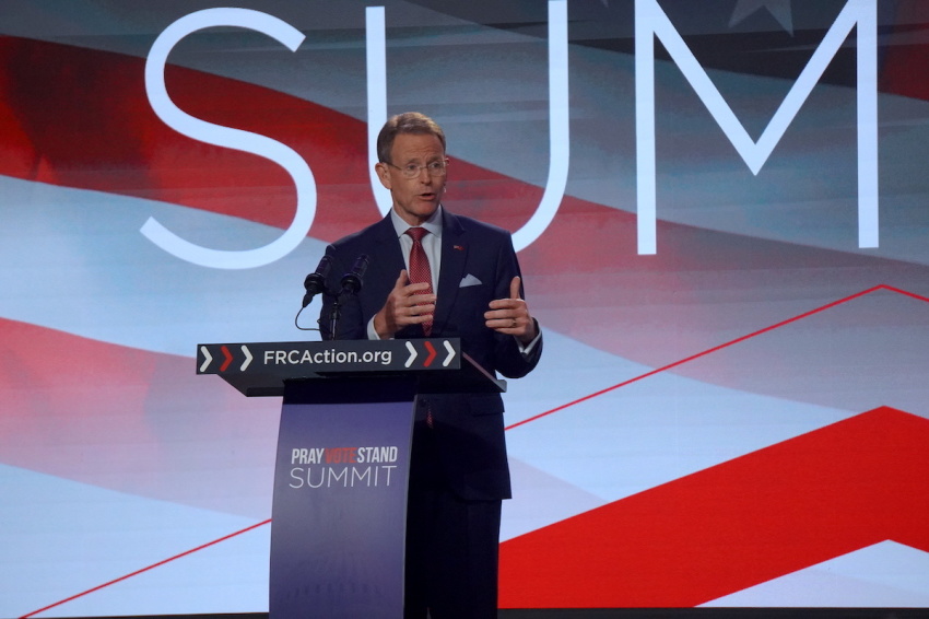 The President of the Family Research Council Tony Perkins spearheaded the Pray Vote Stand Summit in Washington D.C. on Sept. 15 and Sept. 16, 2023, at the Omini Shoreham Hotel.