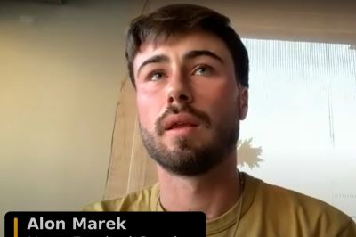 Alon Marek shares his account of what happened at the Nova Festival during a webinar by the Combat Anti-Semitism Movement on Oct.12, 2023.