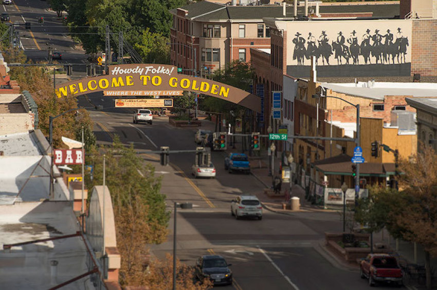 Downtown Golden, Colorado.