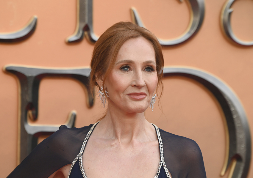J.K. Rowling arrives at the "Fantastic Beasts: The Secret of Dumbledore" world premiere at The Royal Festival Hall on March 29, 2022, in London, England.