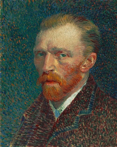 The 1887 self-portrait of Vincent van Gogh.