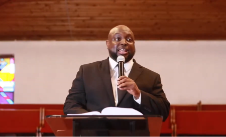 Pastor Carlton Lynch of Pilgrim Rest Baptist Church in Benton Harbor, Michigan.