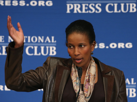 Activist and author Ayaan Hirsi Ali .