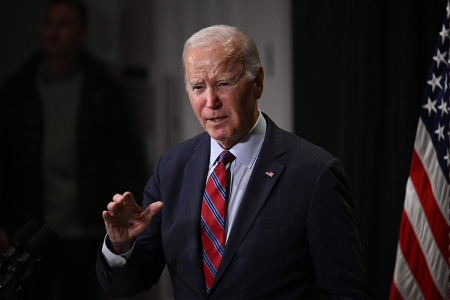 Joe Biden speaks about the release of hostages from Gaza in Nantucket, Massachusetts, on November 24, 2023. Hamas on Friday freed a first batch of hostages seized in the deadliest attack in Israel's history under a deal that saw a temporary truce take hold in war-ravaged Gaza. Thirteen Israeli hostages captured during Palestinian terrorists' cross-border raids were back in Israeli territory, where they would undergo medical checks before being reunited with their families, the IDF said.