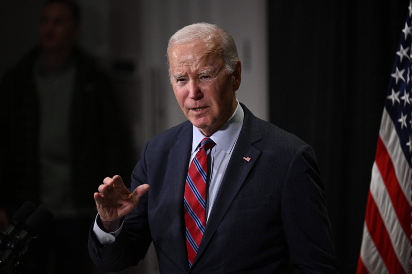 Joe Biden speaks about the release of hostages from Gaza in Nantucket, Massachusetts, on November 24, 2023. Hamas on Friday freed a first batch of hostages seized in the deadliest attack in Israel's history under a deal that saw a temporary truce take hold in war-ravaged Gaza. Thirteen Israeli hostages captured during Palestinian terrorists' cross-border raids were back in Israeli territory, where they would undergo medical checks before being reunited with their families, the IDF said.