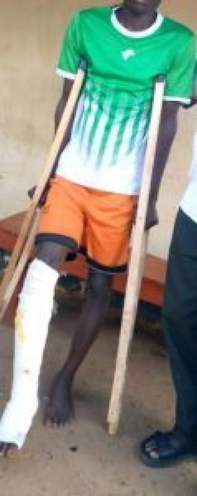 Musa Kirongosa received hospital treatment for five days after hardline Muslims beat him in eastern Uganda on November 13, 2023.