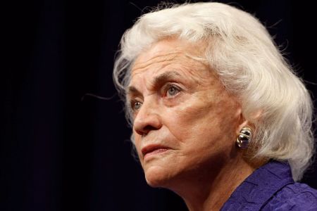 Former U.S. Supreme Court Justice Sandra Day O'Connor speaks during the Sandra Day O'Connor Project on The State of The Judiciary's forum 