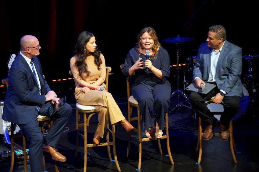 The behind-the-scenes team of a new animated film "JESUS," to be released in 2025, discusses the making of the movie at a Museum of the Bible on Nov. 30, 2023, in Washington, D.C.