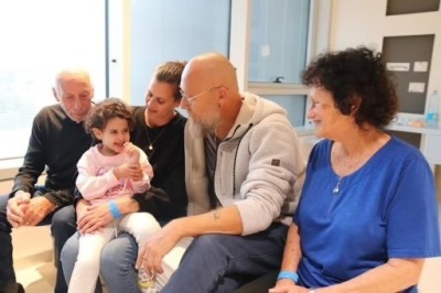 Four-year-old Abigail Mor Edan is reunited with her family after being held hostage by Hamas in Gaza for over 50 days.