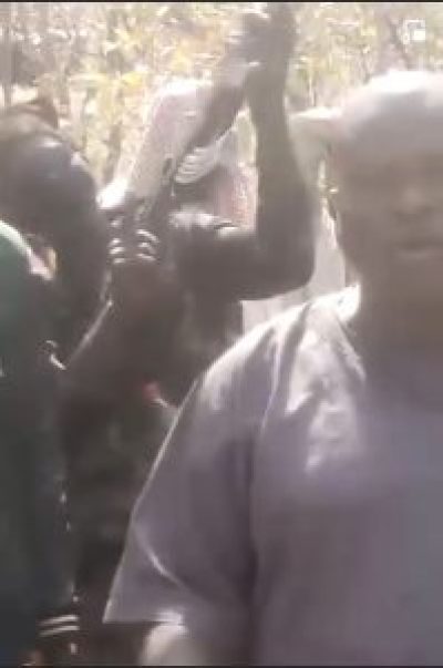 The Rev. Elkanah Ayuba held captive by suspected Fulani herdsmen in Taraba state, Nigeria in December 2023.