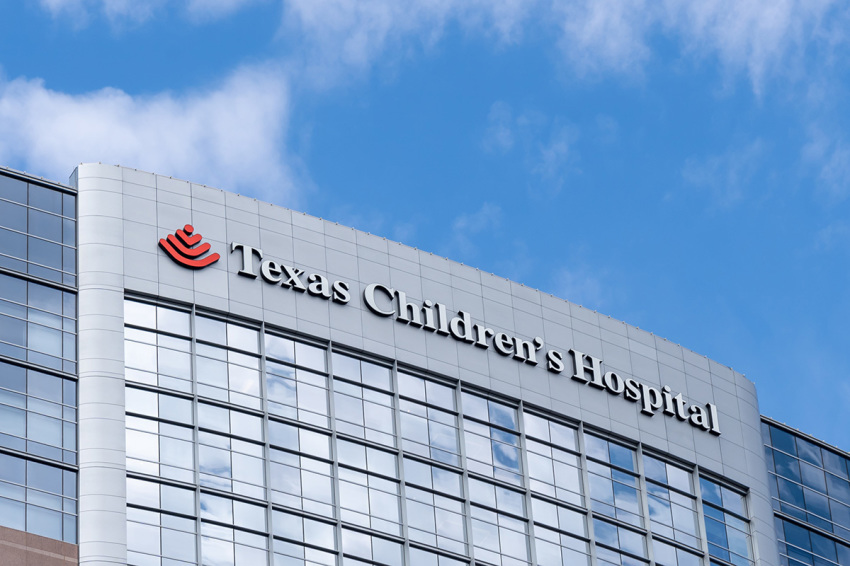Texas Children's Hospital building in Houston, Texas, on March 9, 2022.