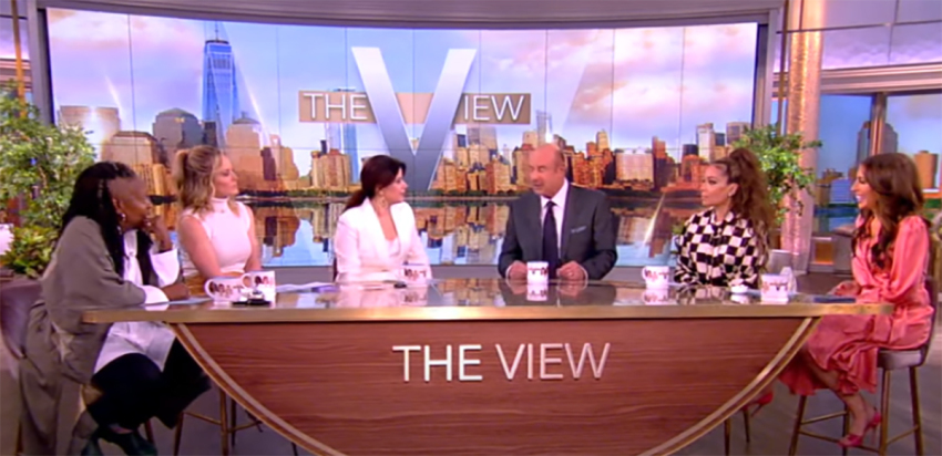 Dr. Phil McGraw on the set of "The View" on February 26, 2024.