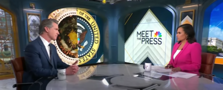 California's Democratic Gov. Gavin Newsom speaks with NBC's Kristen Welker on 