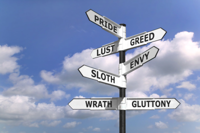 Seven deadly sins signpost