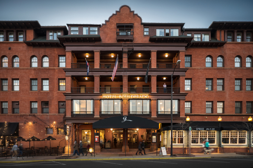 The landmark Hotel Boulderado in Boulder, Colorado.