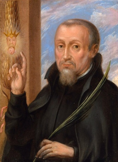 Henry Garnett (1555-1606), an English Jesuit priest who was executed for his purported involvement in the Nov. 5, 1605 Gunpowder Plot to destroy British Parliament.