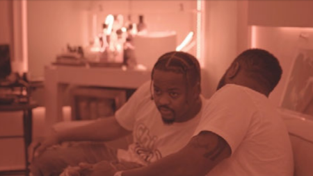 Christian producer Rodney “Lil Rod” Jones and music mogul Sean “Diddy” Combs on Thanksgiving Day 2022 before Combs allegedly invited him into a restroom and attempted to force him to take cocaine at his home in Miami, Florida.