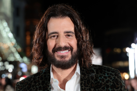 Jonathan Roumie attends the Global Premiere of season 4 of "The Chosen" at The Empire Cinema in Leicester Square on January 22, 2024, in London, England.