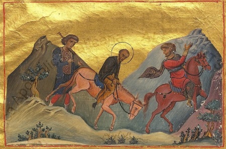 John Chrysostom (c. 347-407), being exiled from Constantinople in AD 404.