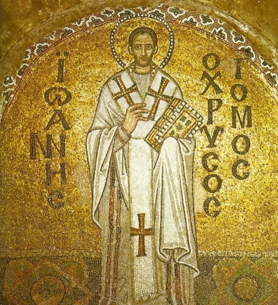 John Chrysostom (c. 347-407), a prominent early church leader and preacher.