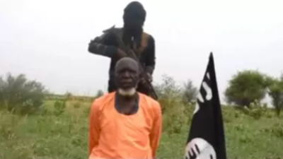 The Rev. Paul Musa of the COCIN in Gamboru Ngala, Borno state, Nigeria, in image reportedly released by Boko Haram.