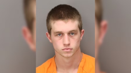 Christian Maier, 18, was slapped with a felony criminal mischief charge after allegedly leaving "donut burnouts" on a street pride mural in St. Petersburg, Florida.