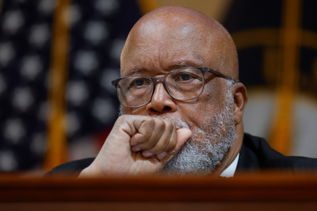 U.S. Rep. Bennie Thompson, D-Miss., chairman of the Select Committee to Investigate the January 6th Attack on the U.S. Capitol, delivers remarks during the the last public meeting in the Canon House Office Building on Capitol Hill on December 19, 2022 in Washington, DC. The committee is expected to approve its final report and vote on referring charges to the Justice Department.