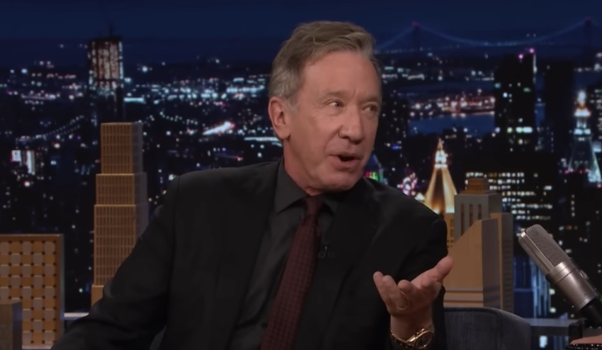 Actor Tim Allen speaks with Jimmy Fallon on NBC's