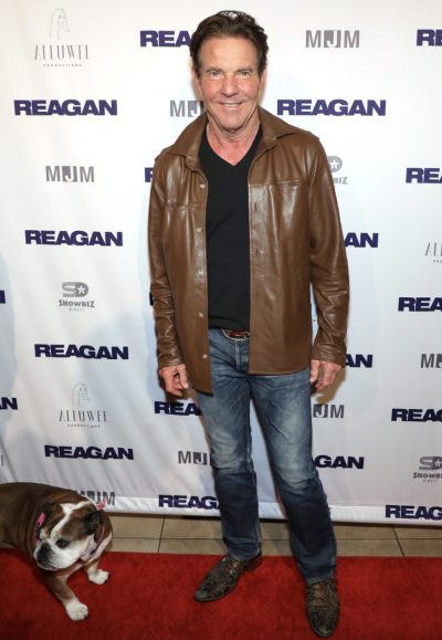 Dennis Quaid appears at the red carpet premiere of "Reagan" in Nashville, Tennessee, on August 25, 2024.