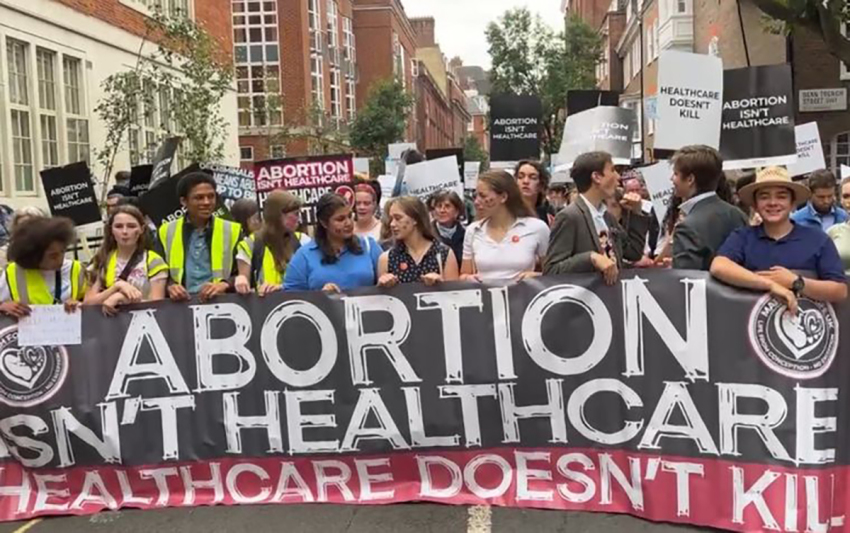 The 2024 March for Life U.K. was held in London, England, on Sept. 7, 2024.