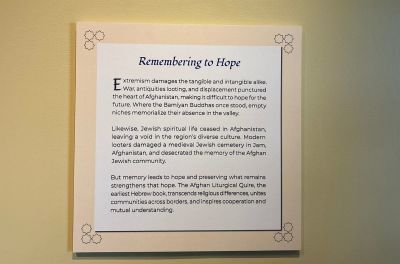 A sign at the Museum of the Bible's 