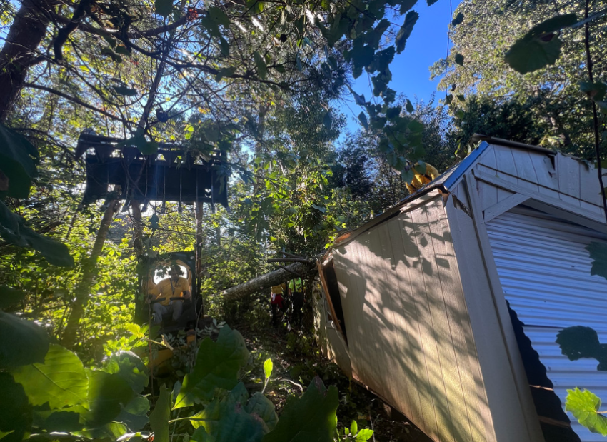 Texans on Mission volunteers provide aid to people in North Carolina impacted by Hurricane Helene in October 2024.