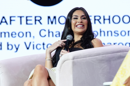 Chanen Johnson speaks during the 2024 ESSENCE Festival Of Culture Presented By Coca-Cola at Ernest N. Morial Convention Center on July 07, 2024, in New Orleans, Louisiana.