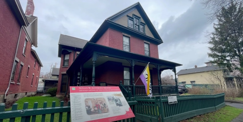 The Rochester, New York home of 19th century women's rights activist Susan B. Anthony, now a historic museum.