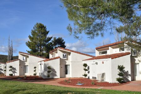Dorms at Olivet University Riverside Campus in Anza, California.